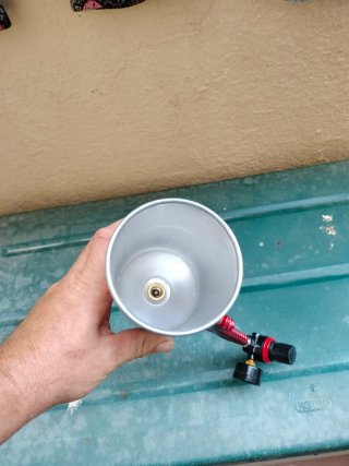 Pistola Pintura HVLP Roja