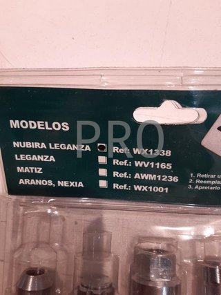 tornillos antirrobos daewoo chevrolet