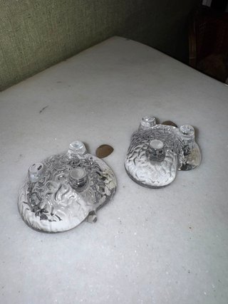 Par Ceniceros Individuales Cristal Moldeado