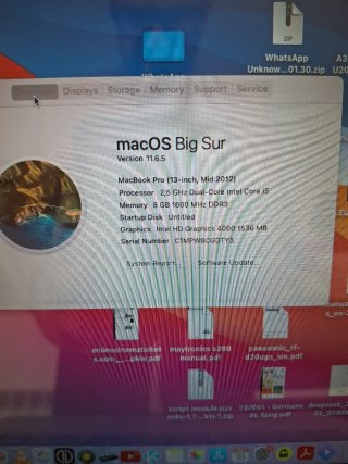 MacBook Pro 13" 8GB RAM 500GB SSD