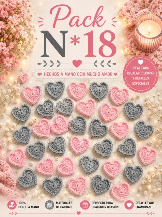 VARIOS PACKS DE CORAZONES - VARIOS COLORES -20 uni