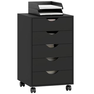 Cajonera negra con ruedas