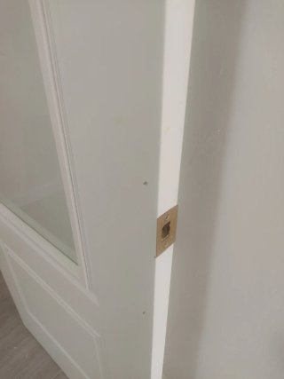 Puerta Interior Blanca con Cristal