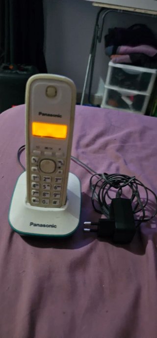 Teléfono Panasonic Beige/Blanco