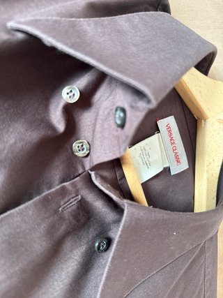 Camisa Versace Classic Marrón