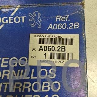 JUEGO TORNILLOS ANTIRROBO PEUGEOT NUEVO A0602B