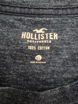 Camiseta Hollister Talla XS 100% Algodón