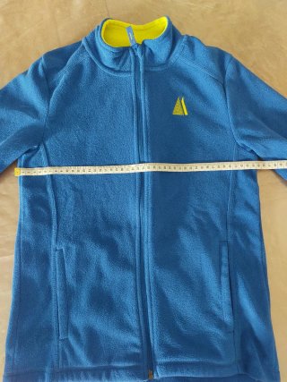 Forro polar infantil azul y verde