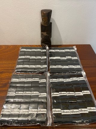 Pack 30 overgrips Empuñaduras Wilson Negro lisas