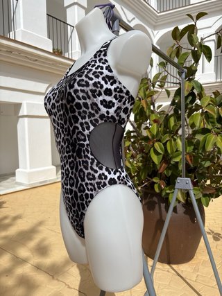 Bañador estampado leopardo
