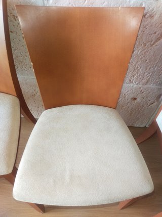 Juego de 6 sillas de comedor de madera