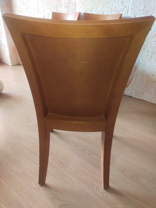 Juego de 6 sillas de comedor de madera