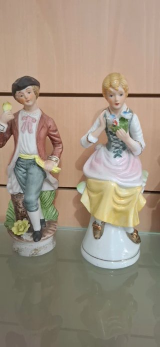 4 statuette porcellana vintage