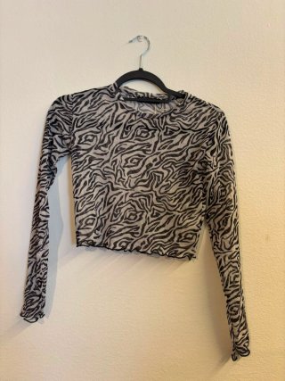 Top Cebra Transparente.