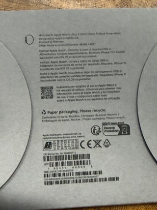 Apple Watch Ultra 3 negro