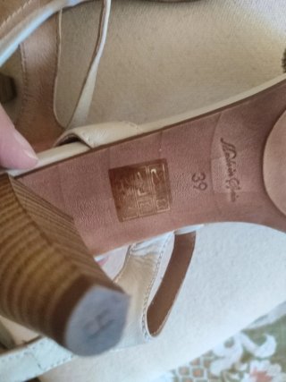 Sandalias Hispanitas Piel Mujer Beige/Plata
