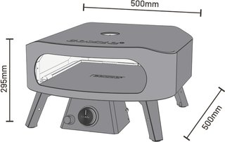 Cozze Forno per pizza 13" a GAS con Pietra inclusa