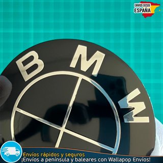 Pack Emblemas BMW 78mm X2 Autoadhesivo Aluminio