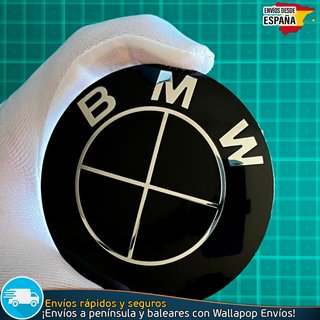 Pack Emblemas BMW 78mm X2 Autoadhesivo Aluminio