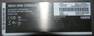 Xbox One Modelo 1540