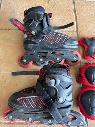 Patines extensibles T. 33-37 + protecciones