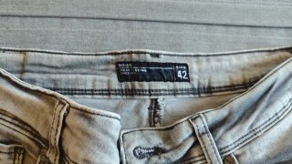 Pantalones vaqueros grises talla 42