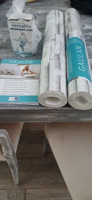 Papel Pared Piedra Pizarra Gris Marca GAULAN