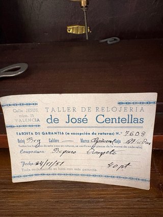 Reloj de sobremesa Relojería Giménez
