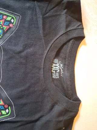 Camiseta Negra Lobo México Talla XXL