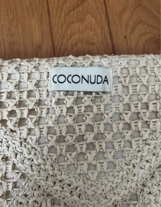 Borsa tracolla COCONUDA rafia beige nuova