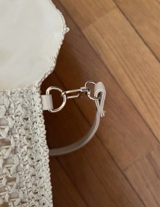 Borsa tracolla COCONUDA rafia beige nuova