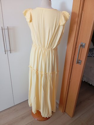 Vestido largo Zara amarillo Talla XL