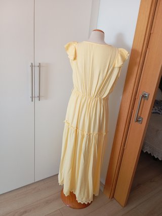 Vestido largo Zara amarillo Talla XL