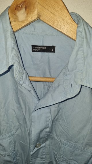 Camisa de verano azul