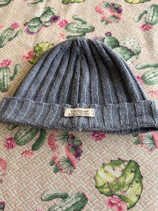Cappello lana cashmere azzurro