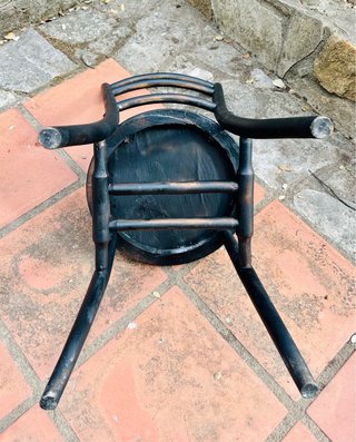 Sedia stile Thonet nera