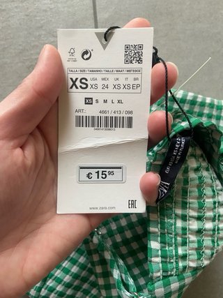 Top Zara nuovo con cartellino