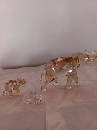Elefante e cucciolo SCS Swarovski