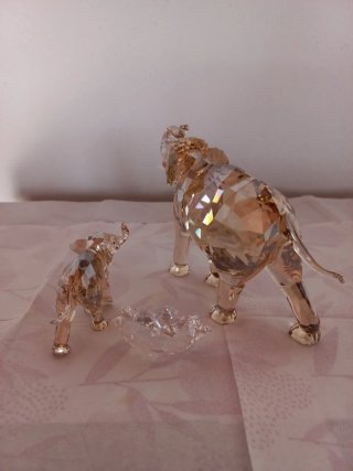 Elefante e cucciolo SCS Swarovski