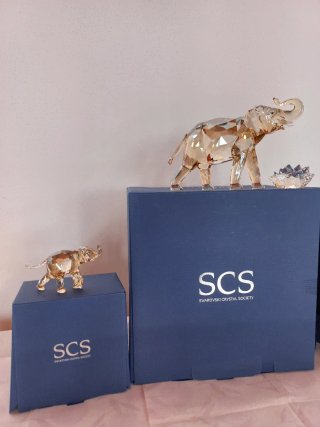 Elefante e cucciolo SCS Swarovski