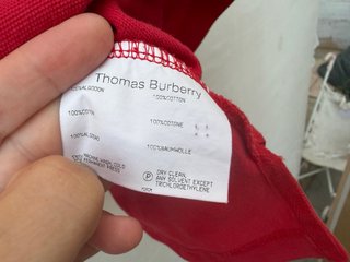 Polo Tomas Burberry Rojo Talla L