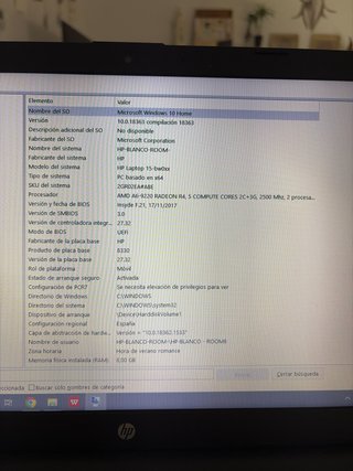 Portátil HP Blanco