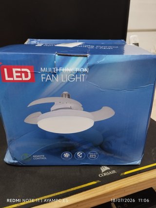 Lámpara Ventilador LED Multifunción