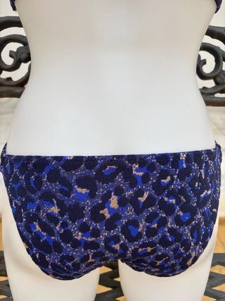 Bikini Zara Estampado Leopardo Azul