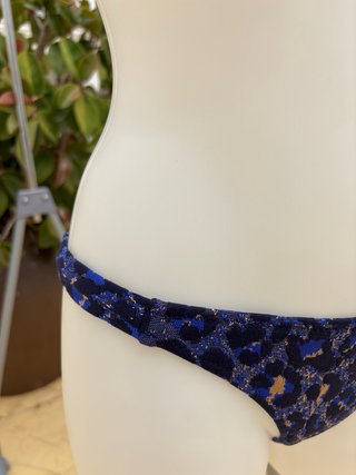 Bikini Zara Estampado Leopardo Azul