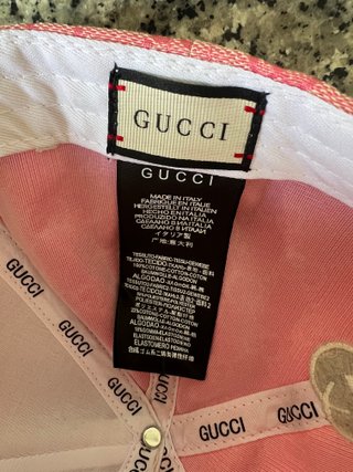 Gorra Gucci rosa – Talla única – Como Nueva