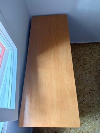 Arcón madera con cajones y estantería