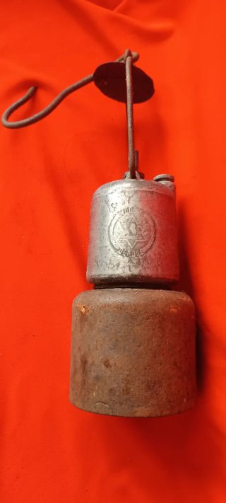 Lámpara de minero carburo antigua