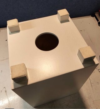 Cajón musical Beatbox Robeat blanco 42 cm madera
