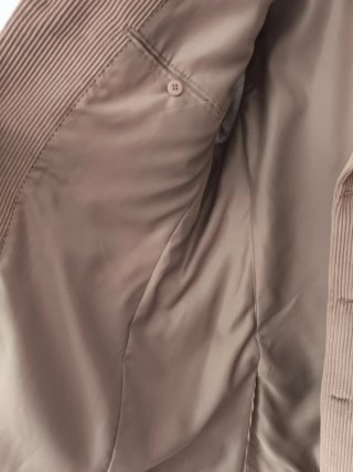 Americana de pana beige